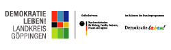 Logo DEMOKRATIE LEBEN! LANDKREIS GÖPPINGEN